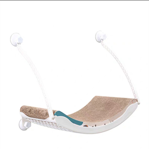 Hamac pour chat, lit-balançoire avec <span class=keywords><strong>coussin</strong></span> ou planche à gratter, panier <span class=keywords><strong>de</strong></span> balançoire pour le <span class=keywords><strong>soleil</strong></span> - Product Image 1