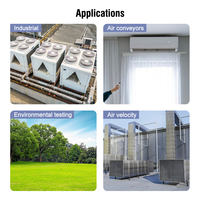 Testeur de vent CEM utilisé pour tester l'équilibrage de l'air, les ventilateurs/moteurs/soufflantes, la vitesse du four, le boîtier réfrigéré et les cabines de pulvérisation de peinture