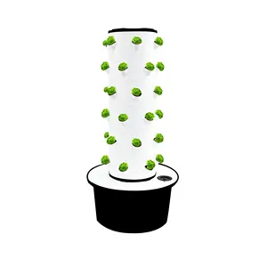 Popular Vertical Hydroponic Tower Garden Setup Indoor Hydroponic Smart Tower System Aquaponics Tower