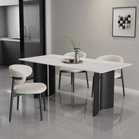 Mobilier de salon Royal Design Ensemble de table à manger Ensemble de table à manger carrée de designer moderne
