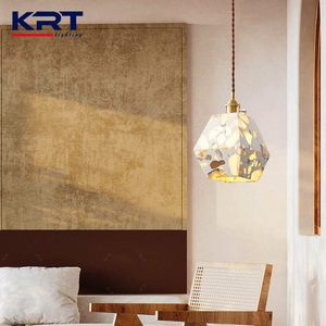 Bán Buôn trong nhà hiện đại E27 kim loại thủy tinh Bắc Âu phòng ngủ hội trường trần trang trí LED Đèn chùm ánh sáng - Product Image 4