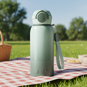 Chauffe-lait portable 100W 450ml avec contrôle de température sans fil, alimentation USB et <span class=keywords><strong>batterie</strong></span> - Product Image 2