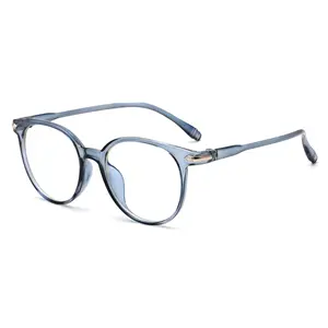 JH eyewear adults blue light blocking fashion classic simple transparent blue pink glasses eye glasses frames