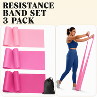 Bandes de résistance élastiques JOYFIT TPE pour femmes et hommes - Yoga, entraînement de force, gym à domicile, physiothérapie, étirement, récupération