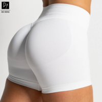 Deheng 2026 Nouveaux shorts de sport pour femmes en nylon et élasthanne, sans couture, personnalisés, de haute qualité, avec effet sculptant, pour l'entraînement, le fitness, la gym et le yoga