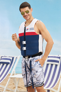 TP-Q0142 Hàn Quốc phong cách cuộc sống vest cuộc sống màu đỏ áo khoác NBR Neoprene + EPE chaleco salvavi Hot Bán giải trí cuộc sống vest áo khoác thương hiệu - Product Image 3