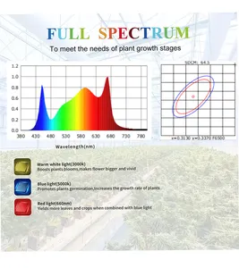 JK-Barra de luces Led para cultivo hidropónico, barra de luces y 600w de espectro completo de 300w, lineal para invernadero