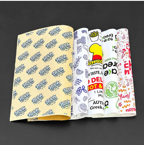 Papel de Envolver para Panadería, Impreso Personalizado, Resistente a la Grasa, Hecho de Pulpa de Madera Virgen, Biodegradable, de Grado Alimenticio, Reciclable, para Pasteles y Comida Rápida - Product Image 6