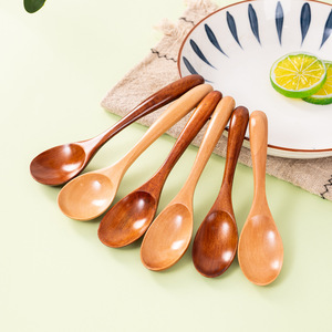 Grande cuillère à nouilles en bois de hêtre classique, écologique, à long manche, cuillère à soupe, cuillère de cuisine, louche - Product Image 4