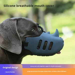 Mũi bịt chó silicon cao cấp chống cắn, chống sủa, chống ăn, thoáng khí, khóa cài, hình dạng tê giác, size trung bình lớn - Product Image 2