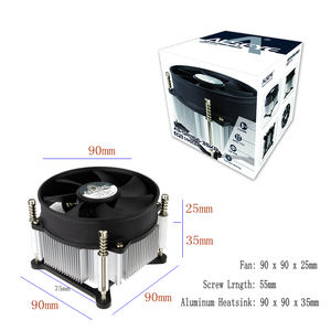 ALSEYE พัดลมระบายความร้อน CPU <span class=keywords><strong>TDP</strong></span> 95W ฮีทซิงค์คูลเลอร์พร้อมพัดลมระบายความร้อน 90 มม. 4 พิน PWM 900-2400RPM สำหรับ LGA 1155/1150/1151/1156/i3/<span class=keywords><strong>i5</strong></span> - Product Image 5