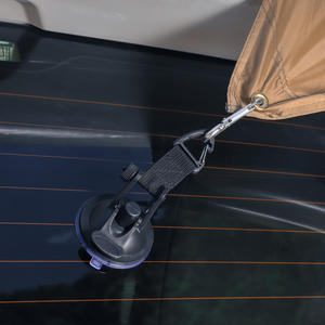 Gancho con ventosa fuerte de 9 cm de diámetro con mosquetón giratorio de 360 grados para uso en el hogar, viajes al aire libre y en el coche - Product Image 4