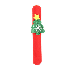 High Quality <b>Christmas</b> Cartoon Plush Luminous Slap Ring Bracelet for Babies 0-24 Months <b>Children's</b> <b>Gift</b> - Product Image 5
