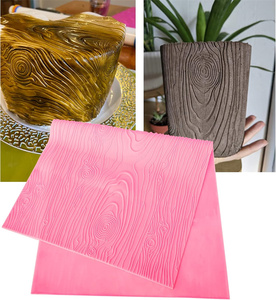 Lớn woodgrain fondant ấn tượng gỗ kết cấu ren <span class=keywords><strong>Mat</strong></span> Silicone ren khuôn cho bánh đường trang trí công cụ thủ công - Product Image 4