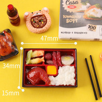 Comida en Miniatura Simulada, Comida Rápida, Almuerzo, Miniatura 1:12, Decoración para Casa de Muñecas, Manualidades, Accesorios DIY, Adornos para Carcasas de Teléfono