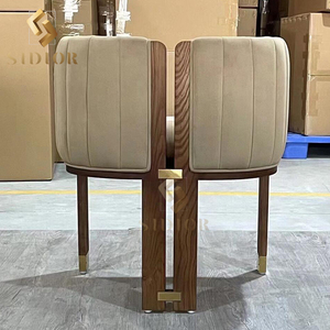 Ý Đồ Nội Thất Thiết Kế Bằng Gỗ Thùng Ghế Ăn Wabi Sabi Rắn Gỗ Da Lộn Nhỏ Bàn Ăn Đặt 4 Chỗ 4 Ghế - Product Image 4