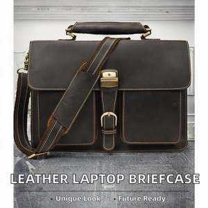 Meilleure Vente : Sacs pour Ordinateur Portable en Cuir Véritable de Luxe, Personnalisables avec Logo, Vente en Gros, Portables, à Bandoulière, Matériau Robuste, en Promotion - Product Image 2