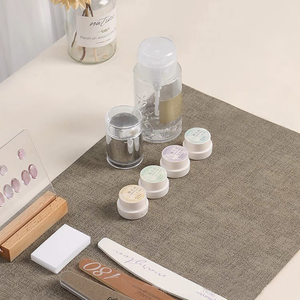 Outil en PU pliable et lavable de tapis de table d'art d'<span class=keywords><strong>ongle</strong></span> double face portatif pour la pratique de salon de manucure - Product Image 2