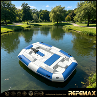 Bote Inflable de Pesca de Alta Calidad de la Fábrica de Barcos Weihai, con Piso de Aluminio/Aire, Catamarán Portátil, Bote de Pesca
