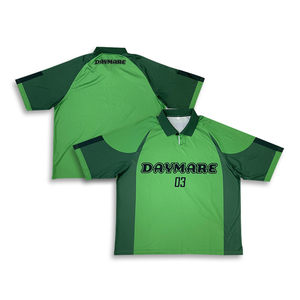Camisetas de fútbol personalizadas Geen diseño suelto poliéster sublimación moda camiseta de fútbol - Product Image 1