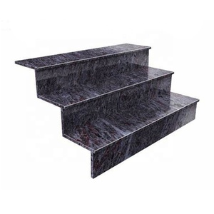 Dalles de granit bleu Bahama polies, écologiques, design moderne, pour usage hôtelier, dalles sans joint, coupées sur mesure, pierre foncée - Product Image 6