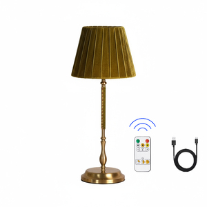 Tùy Chỉnh Có Thể Sạc Lại E14 <span class=keywords><strong>LED</strong></span> Bảng Đèn Điều Khiển Cảm Ứng Không Dây Thiết Kế Handmade Đổ Xô Chụp Đèn Cho Đám Cưới Nhà Hàng - Product Image 1