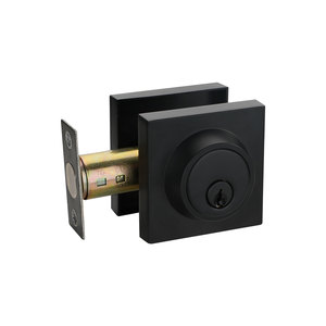 Filta Kẽm Hợp Kim Chốt Cửa Khóa Vuông Lối Vào Cửa Khóa Với <span class=keywords><strong>Key</strong></span> Matte Đen Khóa Thiết Lập - Product Image 6