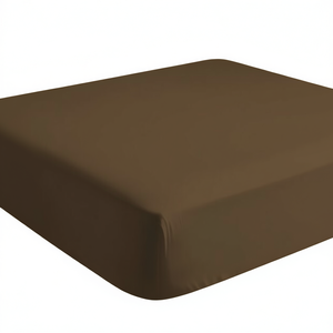 Sábana Ajustable 100% Algodón Marrón Francés King 180x200cm - Product Image 3