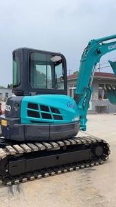 Excavadora de cadenas Kobelco SK50SR azul, equipo de construcción hidráulico, motor Yanmar, 110 kW de potencia, alta capacidad de excavación - Product Image 3