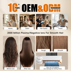 Styler per Capelli Ionico 3 in 1 con Display LCD della Temperatura, Piastra Lisciante ad Aria al Plasma Multifunzione - Product Image 3