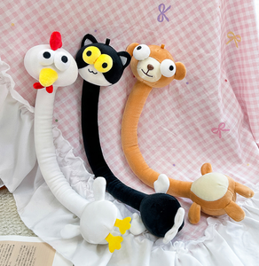 Jouets en peluche personnalisables de 40 cm, animaux à long cou, super doux, rembourrage en coton PP, options multicolores, cadeaux en gros - Product Image 1