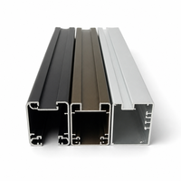 Fabrication en gros d'extrusions d'aluminium robustes pour cadres muraux en verre intérieurs modernes