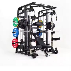 Machine <span class=keywords><strong>de</strong></span> <span class=keywords><strong>musculation</strong></span> multifonctionnelle TOPTONS, robuste, avec <span class=keywords><strong>banc</strong></span> <span class=keywords><strong>de</strong></span> squat, rack <span class=keywords><strong>de</strong></span> presse, machine <span class=keywords><strong>de</strong></span> <span class=keywords><strong>musculation</strong></span> Smith complète, haute qualité - Product Image 1