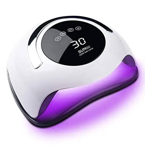 BLUEQUE 120W hot sale nail dryer SUN BQ-5T uv nail lamp uv gel nail curing lamp light dryer with white led lamp