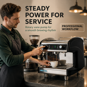 Máquina de Espresso Comercial Semiautomática Italiana de Doble Cabezal con Control Eléctrico para Cafeterías y Tiendas en Franquicia - Product Image 3