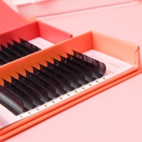 Extension synthétique de faux cils camélia vison faux cils de haute qualité