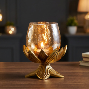 Lotus Metal Votive Christmas Home Decoration <b>Candlestick</b> <b>Holders</b> High Quality Handmade Fancy Candle Mold - Product Image 5