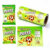 Film de lamination plastique en rouleau d'aluminium haute barrière pour sachets de chips, de croustilles et d'aliments secs, impression OEM du fabricant