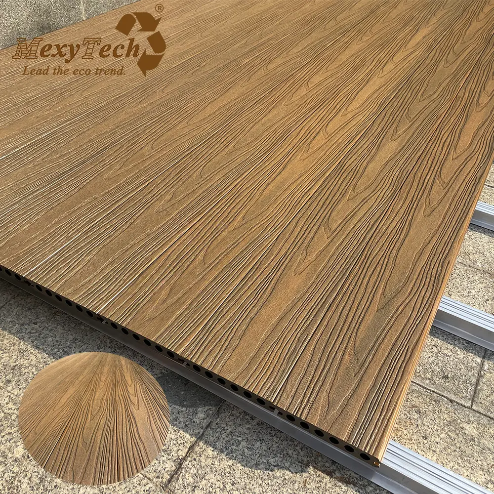 Fornitura di fabbrica tavole per decking in composito da giardino di facile installazione 145*22mm decking in legno composito per pavimenti per patio decking in wpc