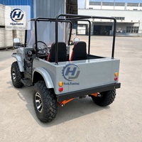 Buggy tout-terrain 250CC à essence, cabine ouverte, pare-brise, bleu, cross-country, pour les loisirs en station balnéaire