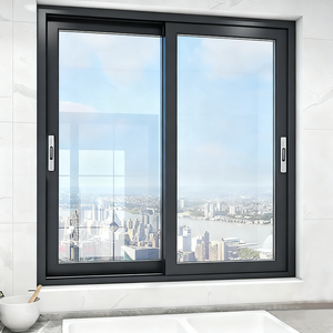 <span class=keywords><strong>Finestra</strong></span> scorrevole laterale in lega di alluminio con taglio termico a doppio vetro temperato - Product Image 6