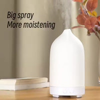 Humidificateur d'ambiance électrique ultrasonique en céramique 100 ml, diffuseur d'arômes d'huiles essentielles, décoration domestique – Populaire et très vendu