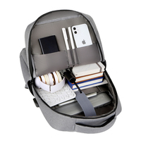Sac à dos pour ordinateur portable Oxford multifonctionnel personnalisé avec logo, unisexe, tendance, imperméable, pour étudiants, avec port USB