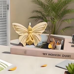 Molde de silicona al por mayor para velas de hadas y mariposas, molde de yeso y jabón con aroma a mariposa, molde de resina para decoración del hogar - Product Image 3