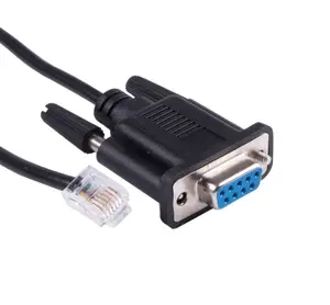 Connecteur mâle 6P4C 6P6C RJ11 RJ12 vers DB9 femelle RS232, câble adaptateur série pour Console