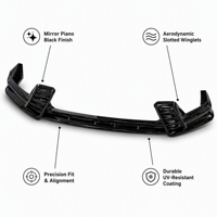 Lame de pare-chocs avant GF pour Honda CR-V 2023-2026 en PP thermoformé, séparateur de becquet avant, accessoires de tuning et d'amélioration extérieure