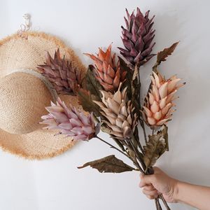 ดอกสับปะรดประดิษฐ์ CallaFloral ก้านเดี่ยว สีชมพู แดง แดงเบอร์กันดี ส้ม เบจ สำหรับตกแต่งบ้าน - Product Image 1