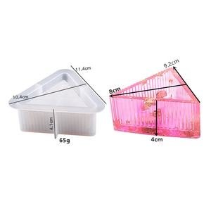 3D barato elaborado fácil fino línea Vertical superficie trigonometría forma silicona DIY resina olla jarrón vela tarro molde - Product Image 2