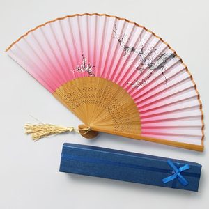 [I AM YOUR <strong>FANS</strong>]Recuerdos De Boda Quality Silk Bamboo <strong>Hand</strong> <strong>Fan</strong> and Dark Paper Box <strong>Personalised</strong> <strong>Hand</strong> <strong>Fan</strong> for Gifts - Product Image 3