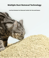 Litière pour chat en tofu de qualité alimentaire, originale/thé vert, hautement absorbante, non collante, à base de plantes écologiques, vente en gros d'usine avec échantillons gratuits